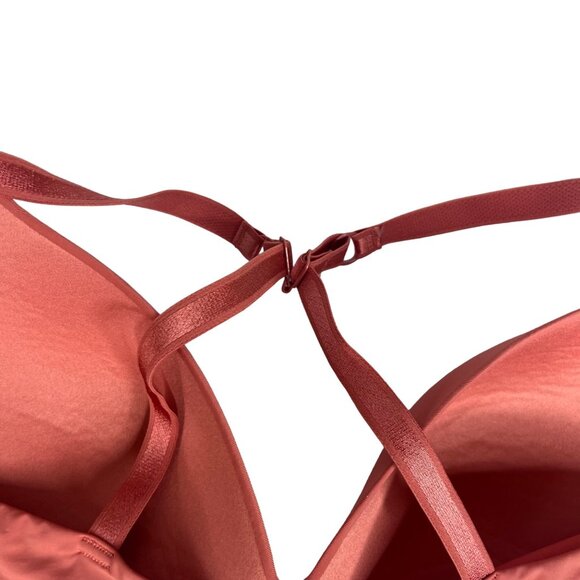 Push-Up T-Shirt Bra Adjustable Straps Coral Padded Size 34B Women’s Intimates Sm - Picture 5 of 7